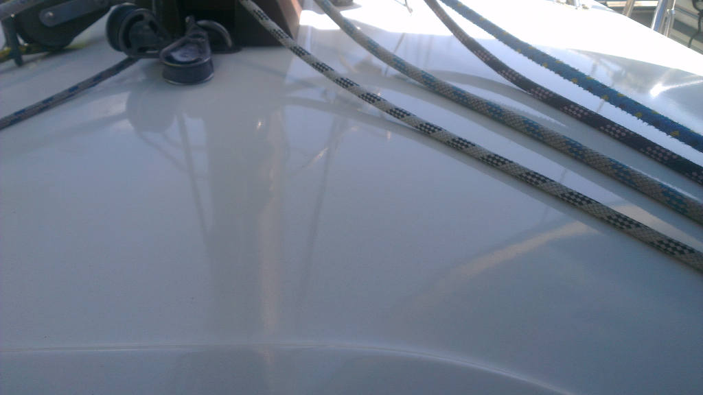 Optima-98-GS-Deck-polieren-nachher-02 | Bootsservice Zengerle - Der