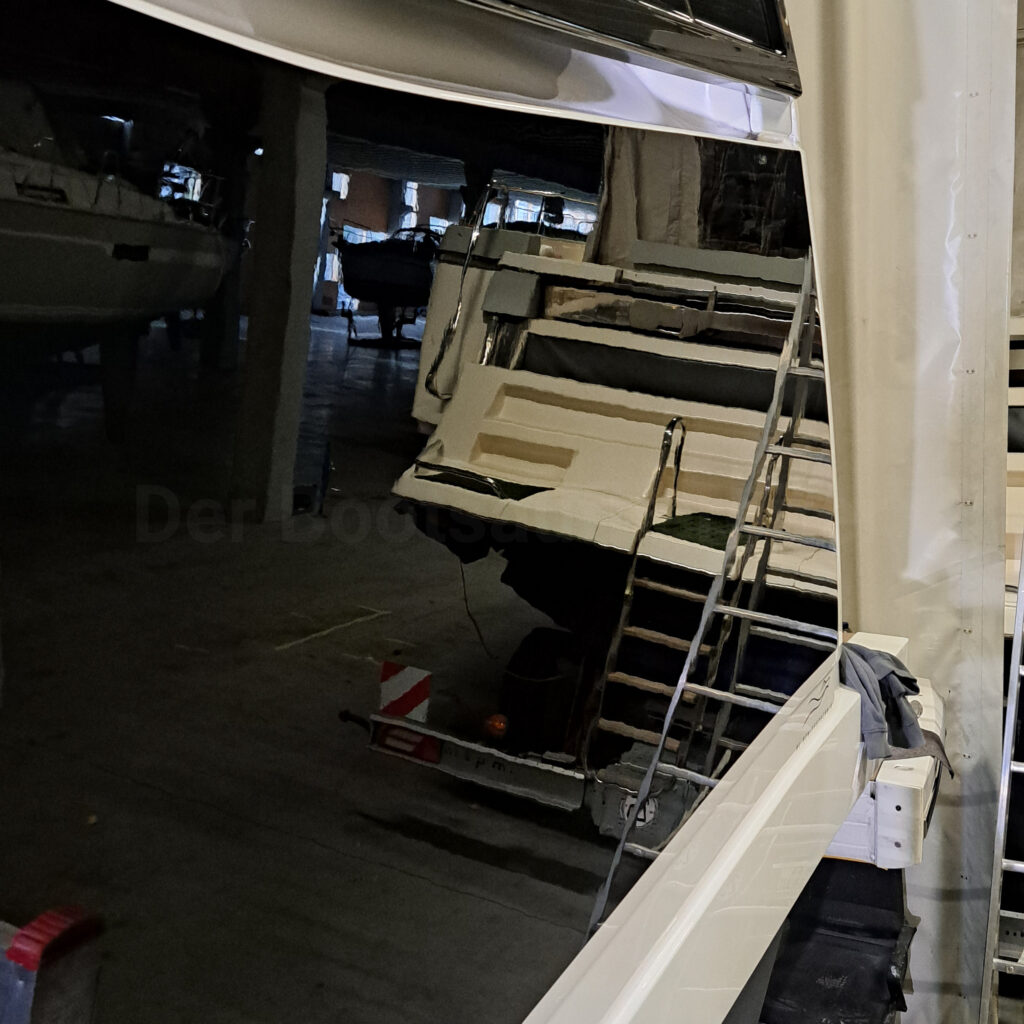 Keramikversiegelung einer Sunseeker Predator 55