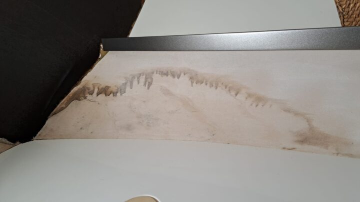 Reinigung einer Innenverkleidung von Wasserschaden